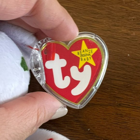Ty Beanie Baby -  1998 Holiday Teddy the Bear - Style Number #04204 - Picture 7 of 10